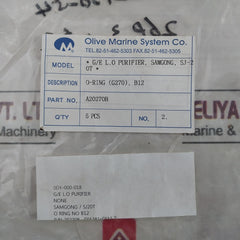 Samgong A20270B O-ring Kit 409436001 409737001 A20140A 413756001 A42019F