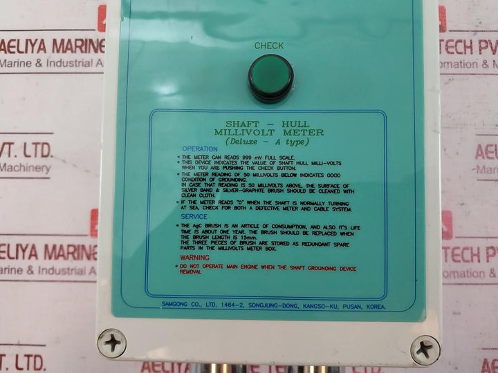 Samgong Shaft-hull Millivolt Meter Sh-bh010517 212