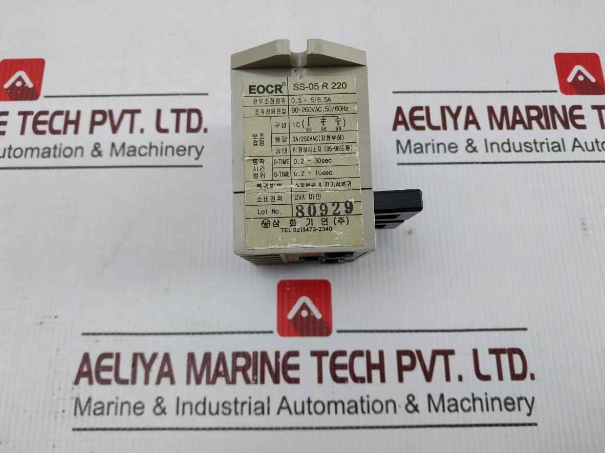 Samhwa Eocr-ss-05 R 220 Electronic Overcurrent Relay 90~260Vac, 50/60Hz