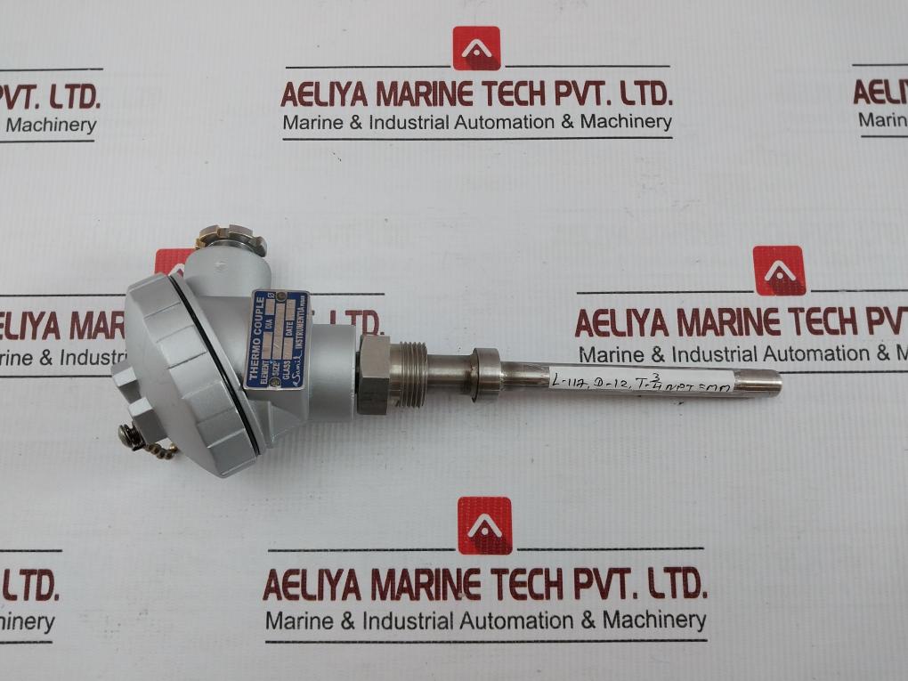 Samil Instrumentia  L-117, D-12, T-3/4 Npt= Mm Element K Thermo Couple