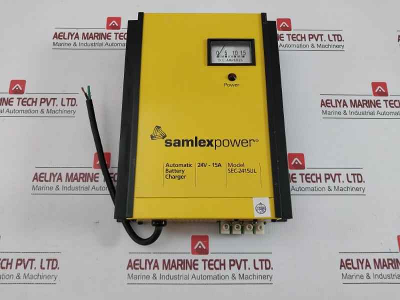 Samlex Input: 120 Vac 60Hz 6.5A Automatic Battery Charger Sec-2415Ul