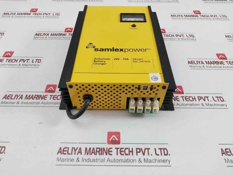 Samlex Input: 120 Vac 60Hz 6.5A Automatic Battery Charger Sec-2415Ul