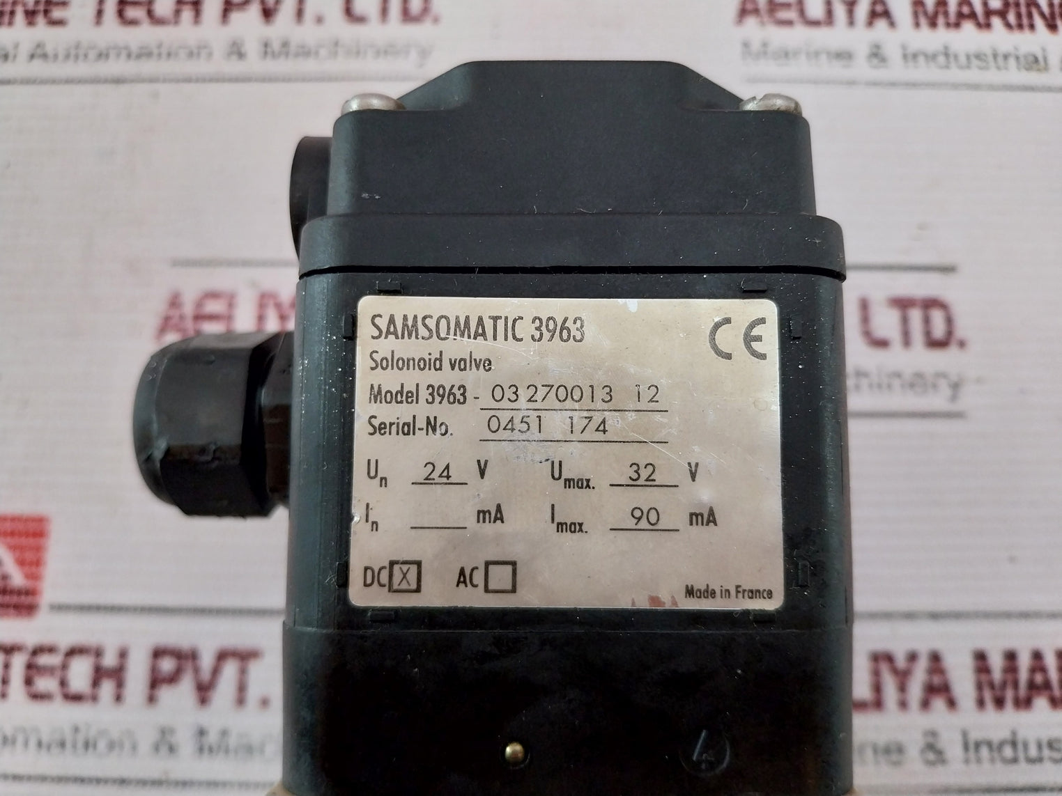 Samsomatic 3969-03 270013 12 Direct-operated Solenoid Valve 3963, 24V