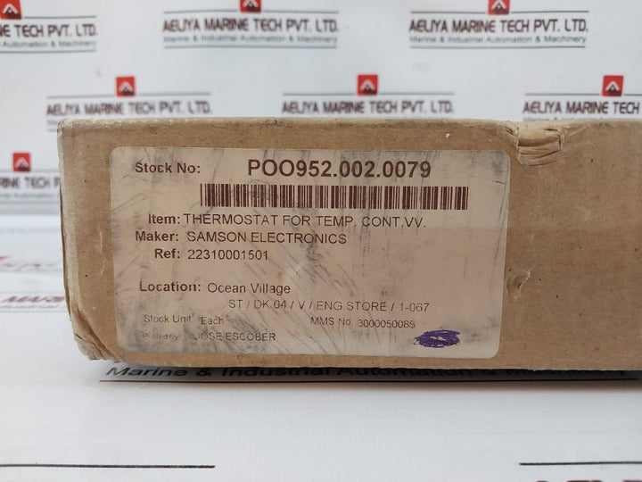 Samson 2231-0085 02 Thermostat Temperature Regulator Type 4 22310001501