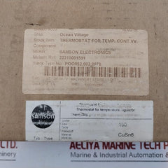 Samson 2231-0085 02 Thermostat Temperature Regulator Type 4 22310001501