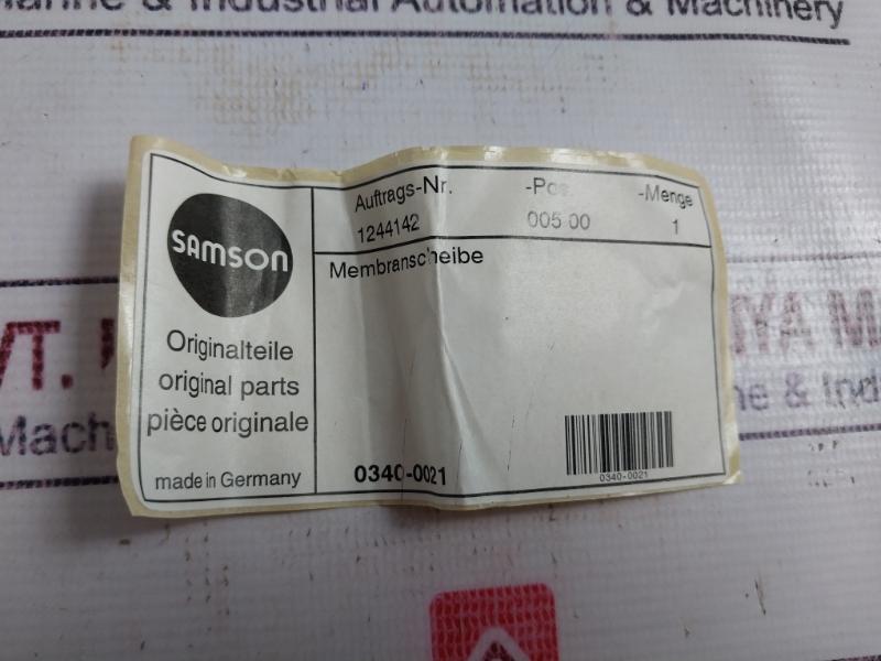 Samson 2413-0015/9099 Diaphragm Plate