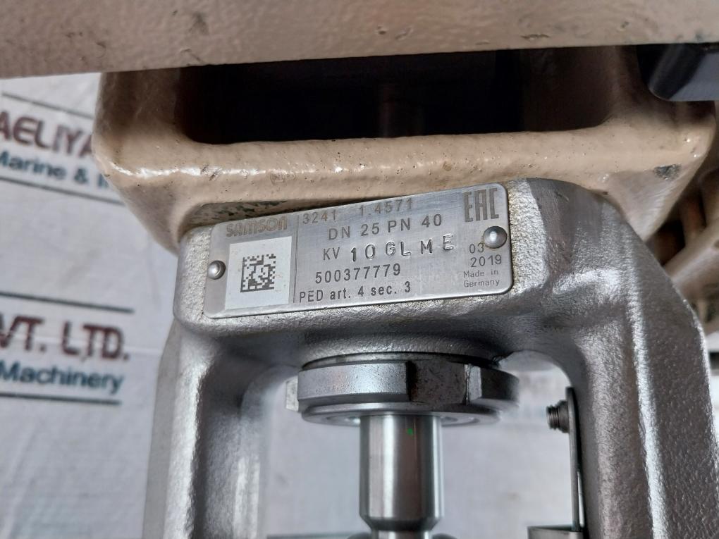 Samson 3241 Dn25 Pn16 Pneumatic Control Valve