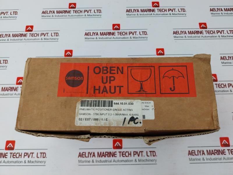 Samson 3766 Pneumatic Positioner Valve, 0.2-1 Bar Input, 4-20 Ma Output