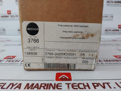 Samson 3766 Pneumatic Positioner Valve, 0.2-1 Bar Input, 4-20 Ma Output