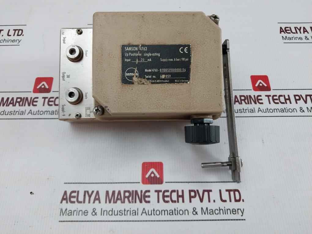 Samson 4763-01100121000000.04 Single-acting I/P Positioner 4-20 Ma 6 Bar/90 Psi