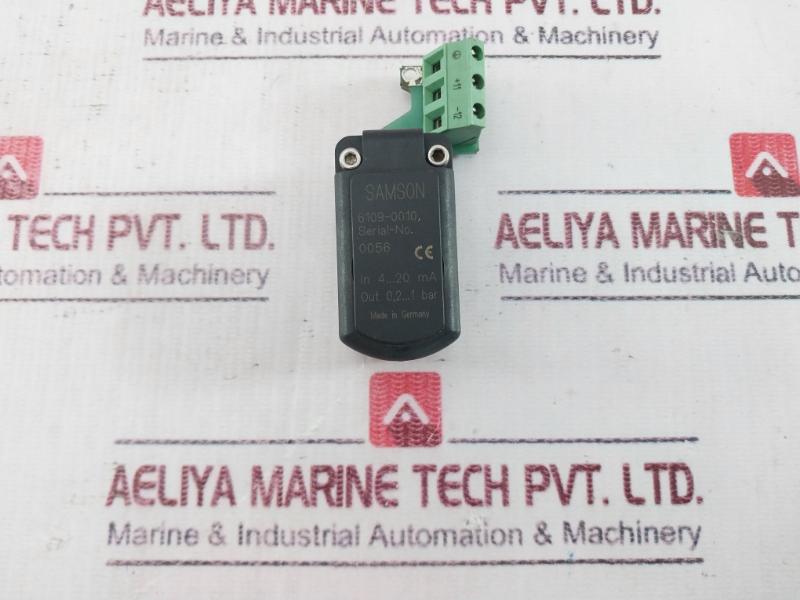 Samson 6109-0010 Ip Converter, 1180-7995, In 4–20 Ma, Out 0.2–10 V