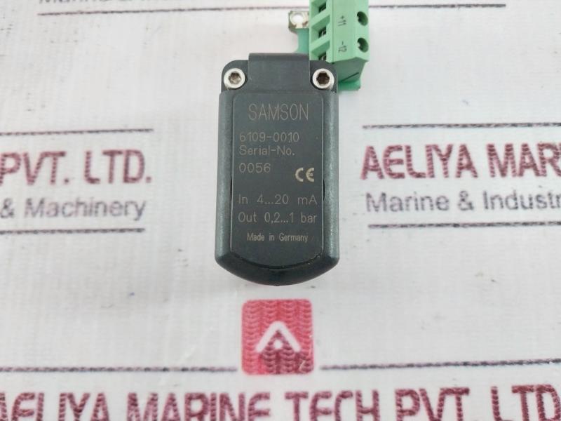 Samson 6109-0010 Ip Converter, 1180-7995, In 4–20 Ma, Out 0.2–10 V