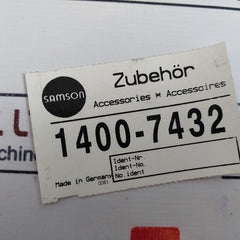 Samson 6126-021110000.00 I/P Electro Pneumatic Converter