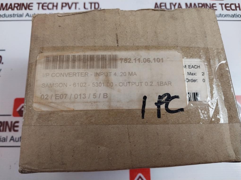 Samson 6126-021110000.00 I/P Electro Pneumatic Converter