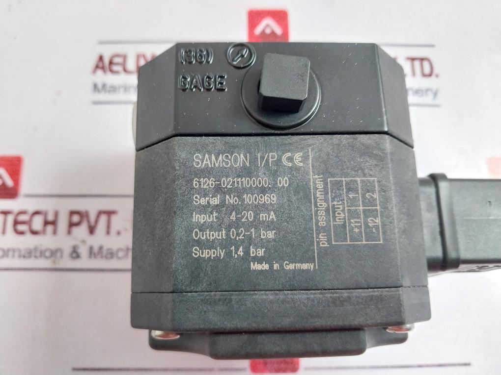 Samson 6126-021110000.00 I/P Electro Pneumatic Converter