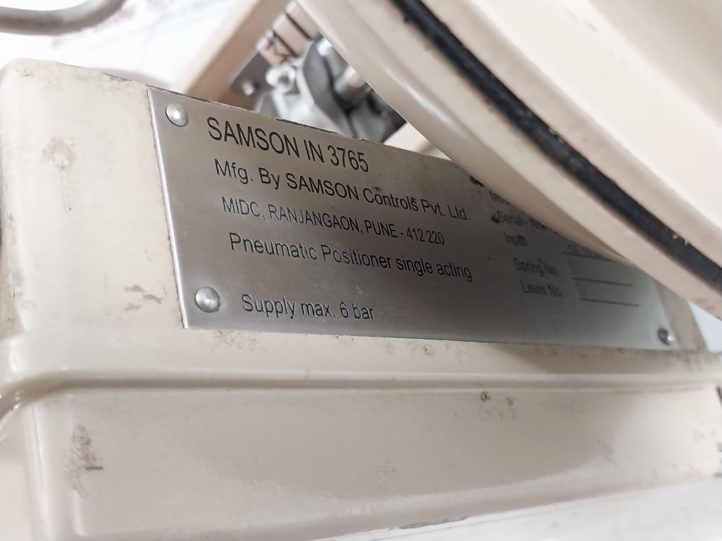 Samson Pneumatic Single-acting Positioner Valve 241-1, 6 Bar