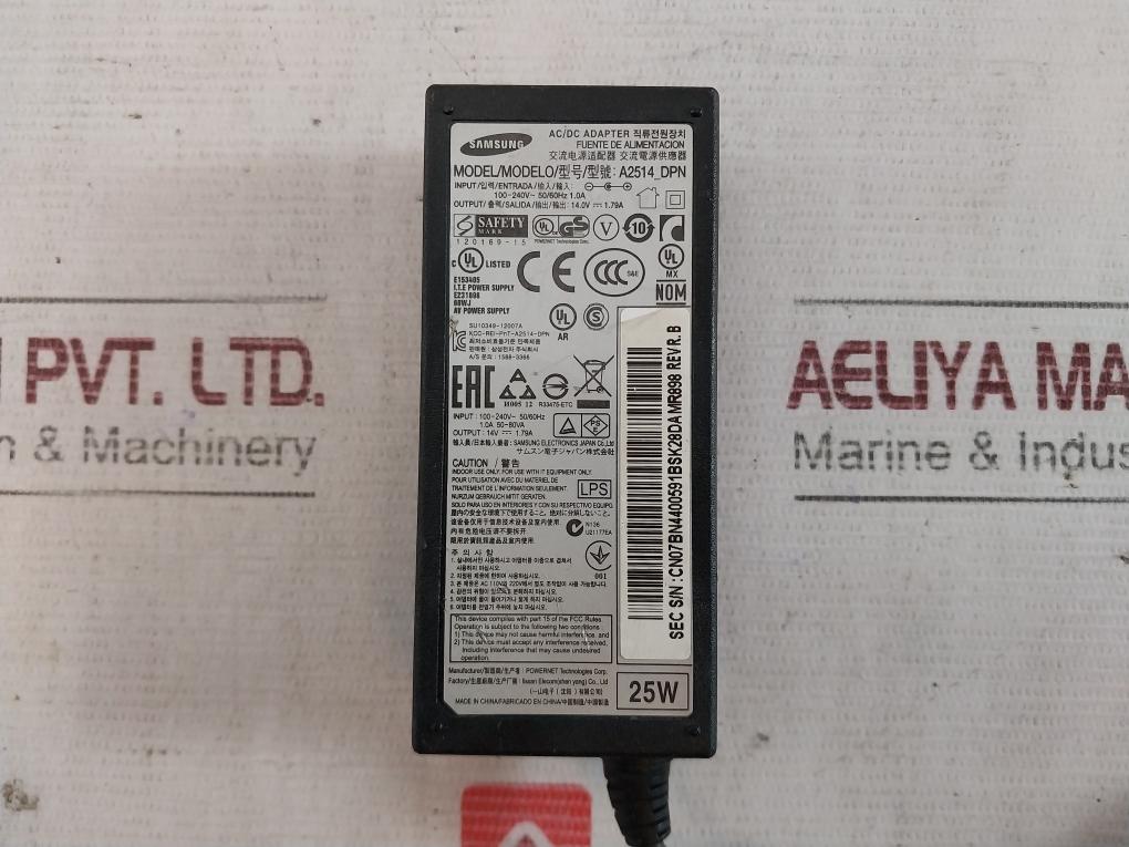 Samsung A2514_Dpn Ac Power Adapter 100-240V-50/60Hz 1.0A 50-80Va
