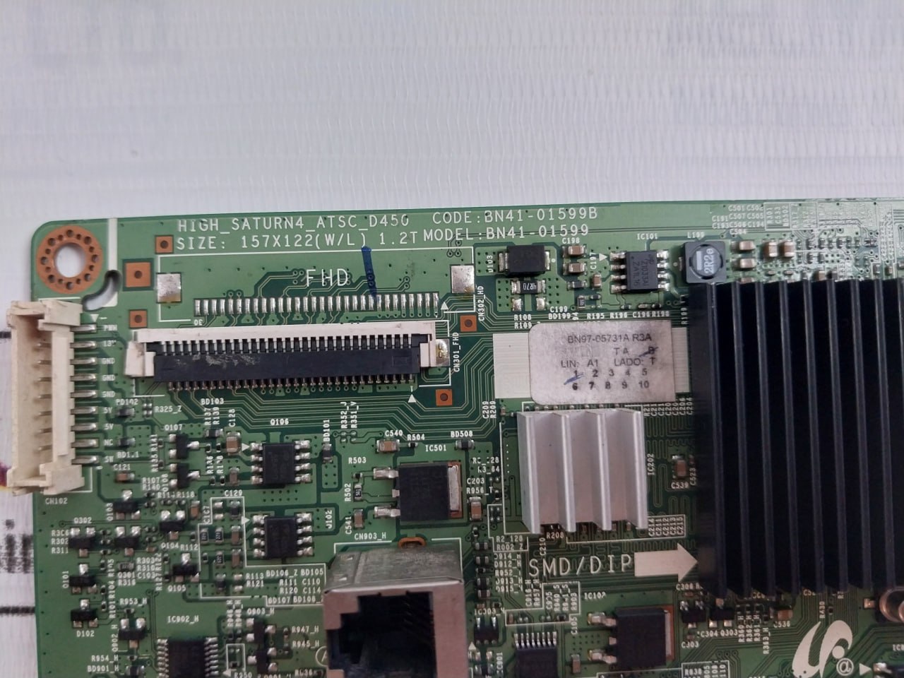 Samsung Bn41-01599 Printed Circuit Board Card Bn97-05731A 157X122 (W/L) 1.2T