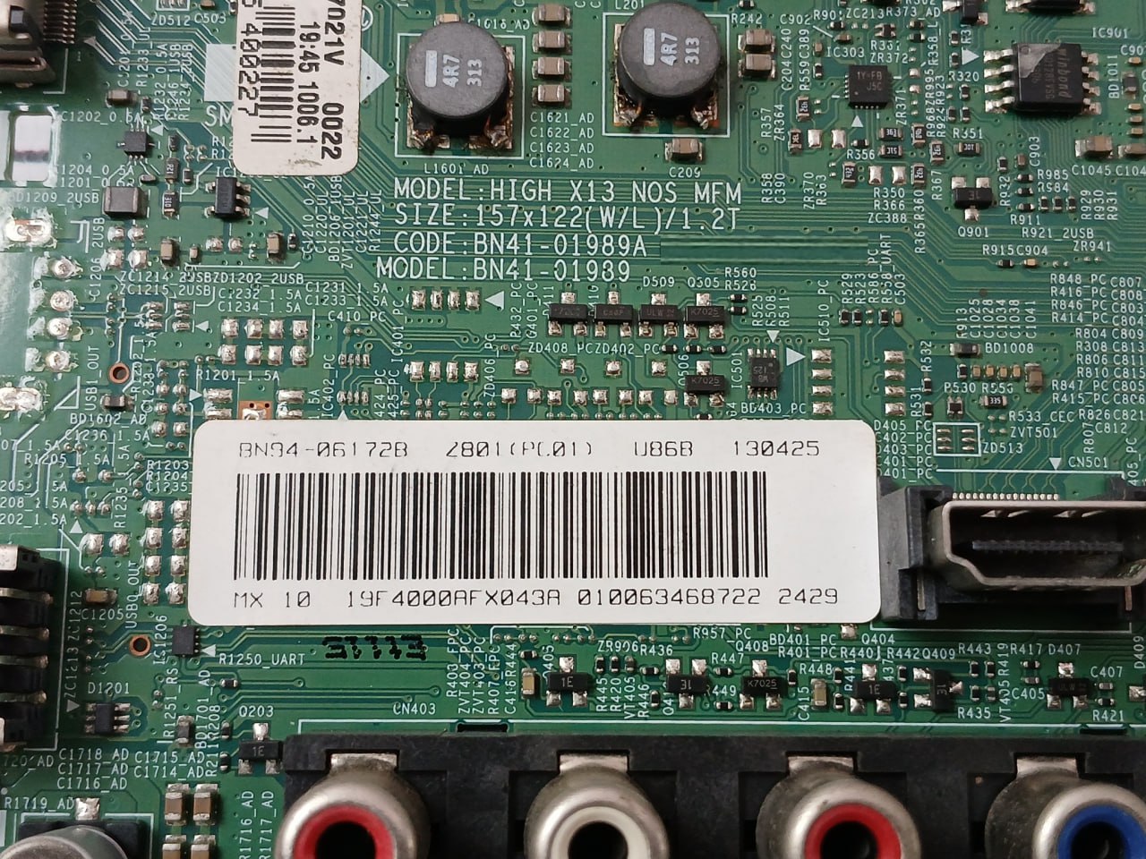 Samsung Bn94-06172B Main Pcb Assembly Code Bn41-01989A