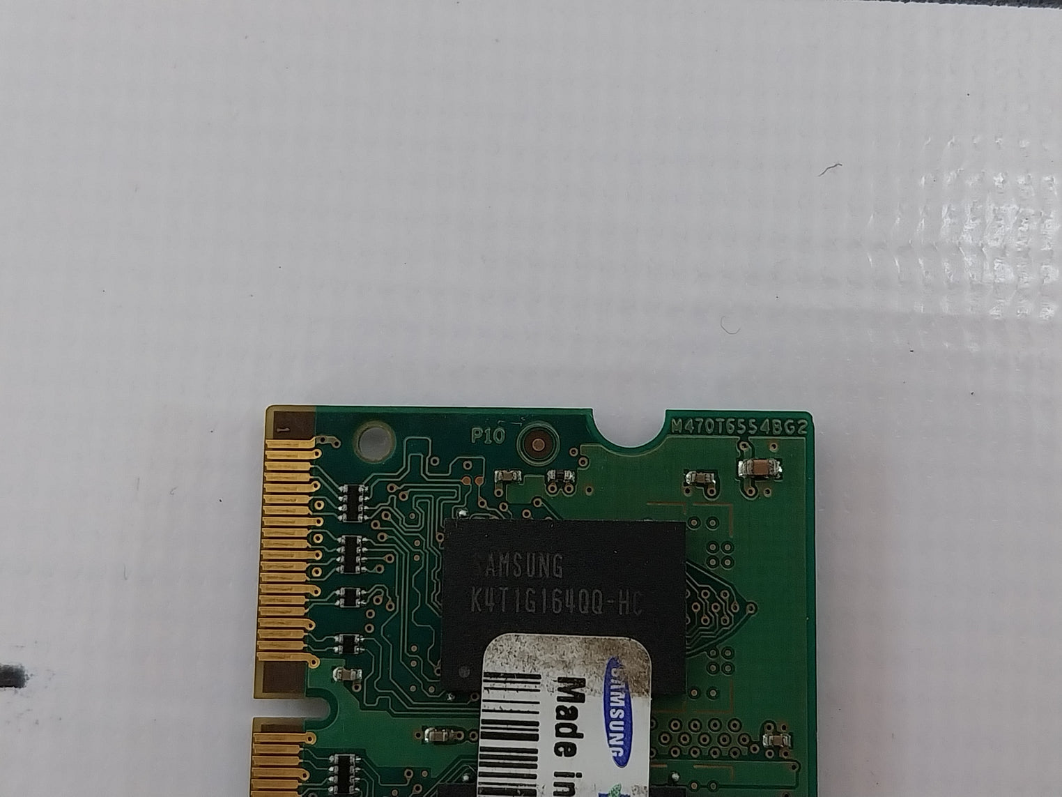 Samsung M470T6554Bg2 Sodimm 200-pin Memory Module 1Gb 2Rx16 Pc2-5300S-555-12-a3