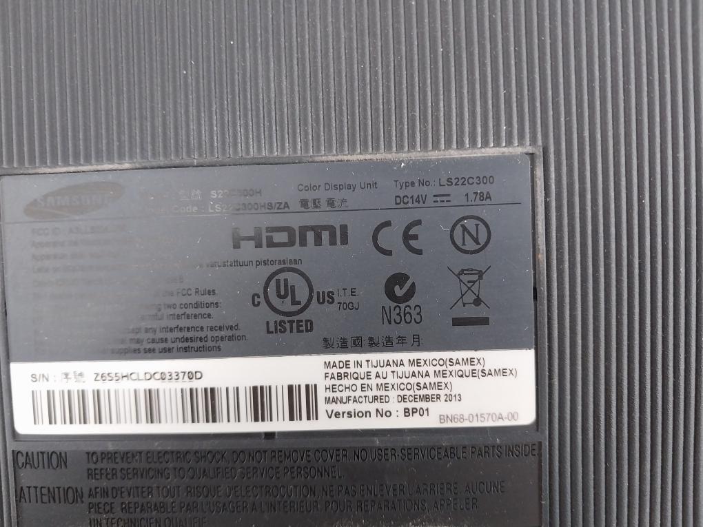 Samsung S22C300H LED Color Display Unit LS22C300