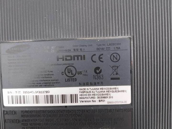 Samsung S22C300H LED Color Display Unit LS22C300