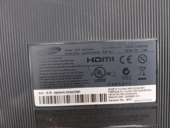 Samsung S22C300H LED Color Display Unit LS22C300