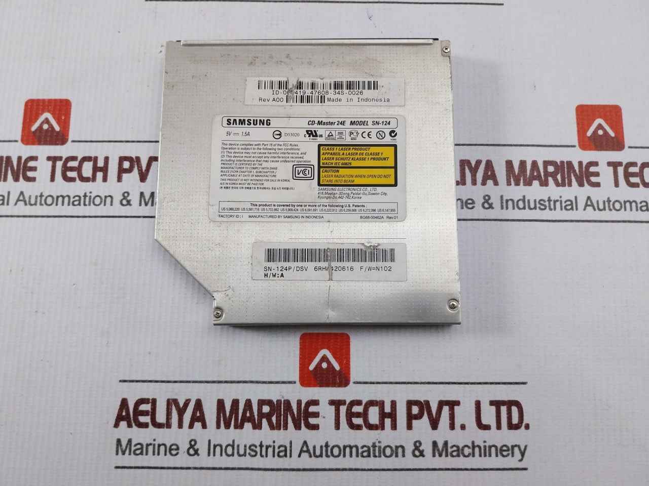 Samsung Sn-124 Cd-master 24e Optical Drive 5v 1.5a Rev A00 H/w A