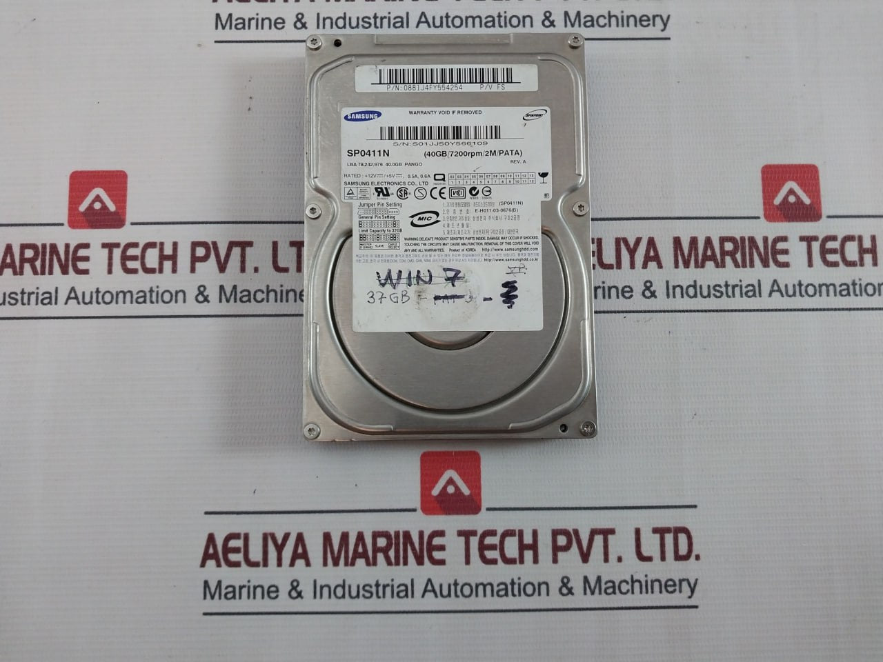 Samsung Sp0411N Hard Disk Drive Rev. A 0881J4Fy554254