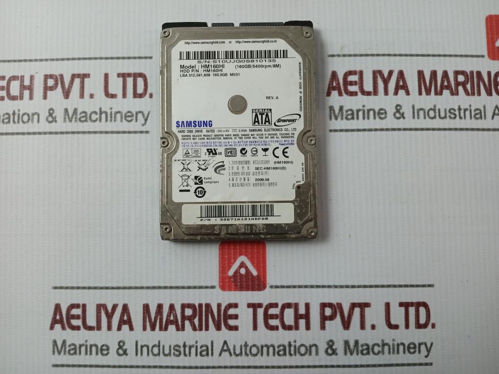 Samsung Hm160Hi 160Gb 2.5" Sata Hard Disk Drive 5400Rpm Hdd