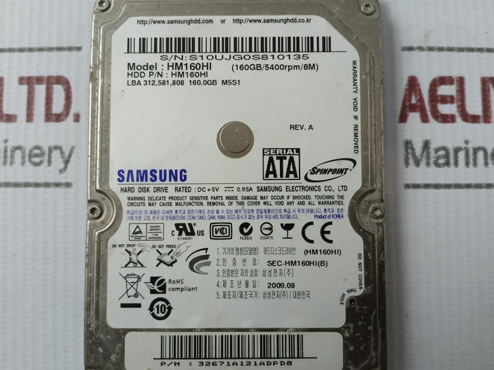 Samsung Hm160Hi 160Gb 2.5