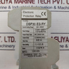 SAMWHA DSP30-ES-RY Electronic Protection Relay Time 0~12 seconds