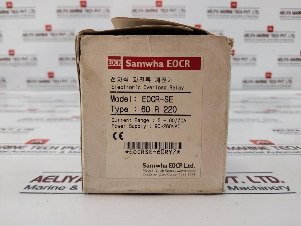 Samwha Eocr Se-60 R 220 Electronic Overload Relay 50/60Hz