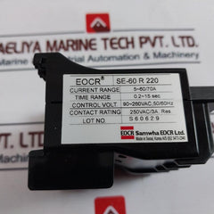 Samwha Eocr Se-60 R 220 Electronic Overload Relay 90~260Vac, 50/60Hz