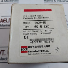 Samwha Eocr Se-60 R 220 Electronic Overload Relay 90~260Vac, 50/60Hz