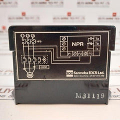 Samwha Npr-44 Negative Phase Relay 5A 3 Ph (340~480 Vac), 50/60Hz