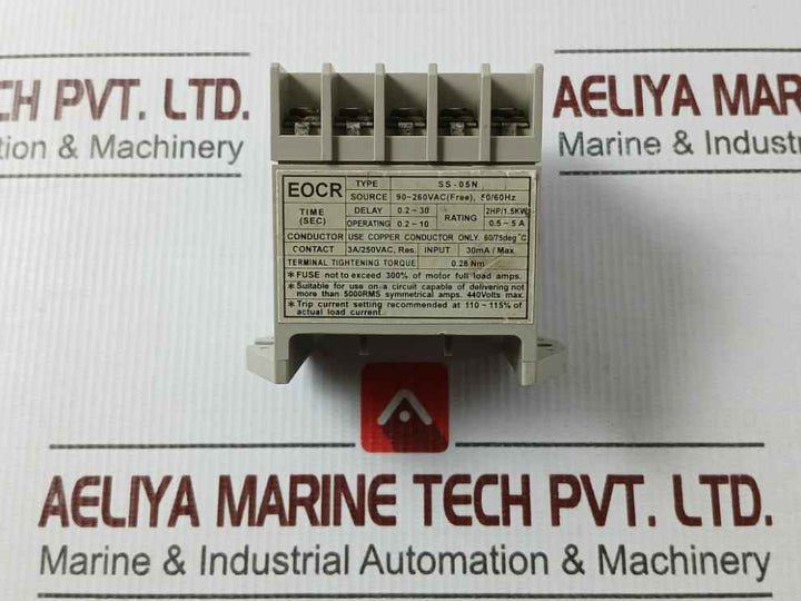Samwha Ss-05N Over Current Relay 90~260Vac 50/60Hz