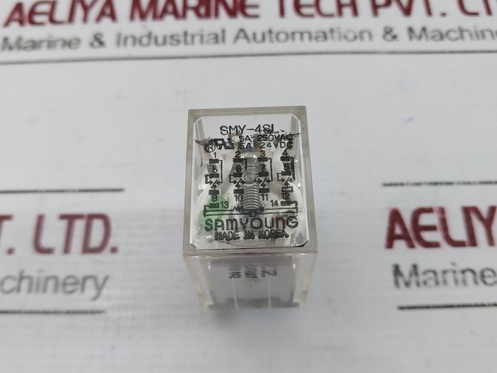 Samyoung Smy-4Sl Intermediate Relay 5A 250Vac 5A 24Vdc