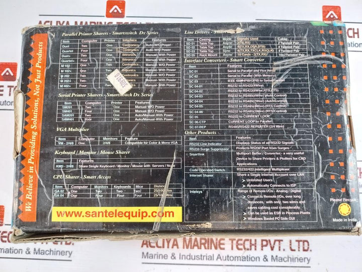 San Telequip CS0000F008903 Ethernet to Fiber Media Converter 230Vac 50Hz