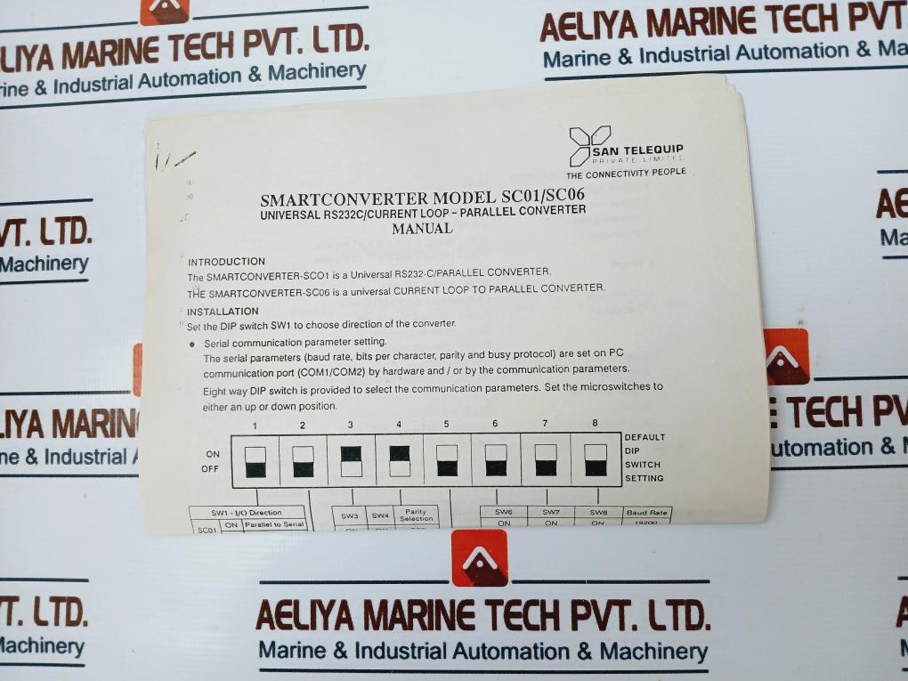 San Telequip Sc01 Parallel Converter Sacc26134449, 110V