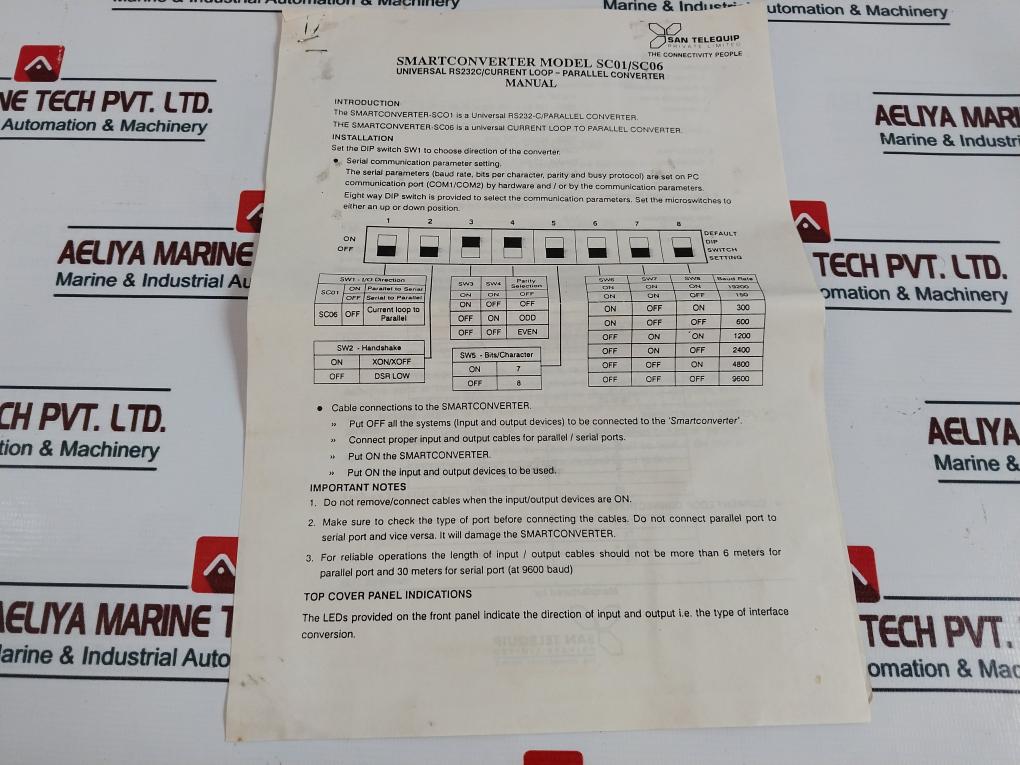 San Telequip Sc01 Universal Smart Converter Sacc26134448