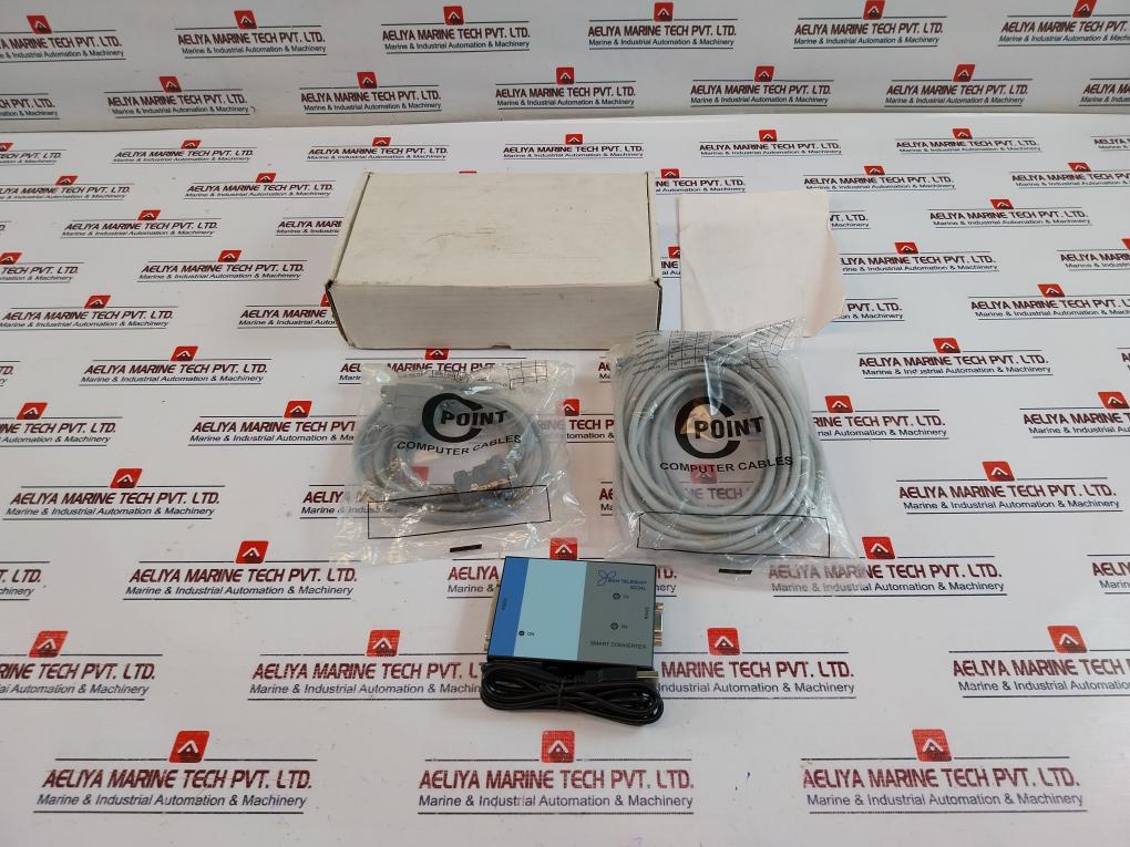 San Telequip Sc04L Rs232 To Rs422 Smart Converter W/ Computer Cables Set