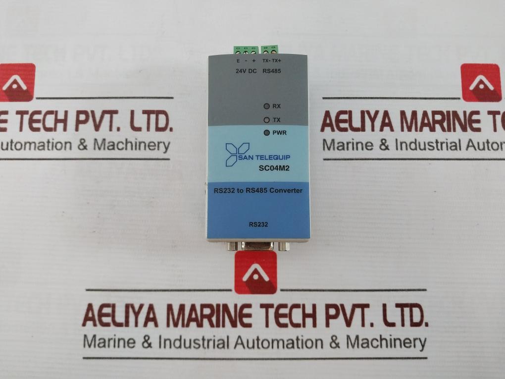 San Telequip Sc04M2 Rs232 To Rs485 Converter 24Vdc 70 Gm