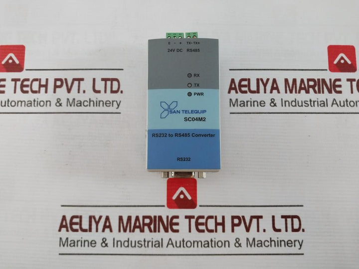 San Telequip Sc04M2 Rs232 To Rs485 Converter 24Vdc 70 Gm