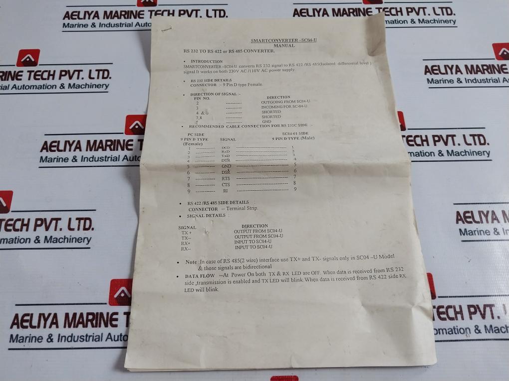 San Telequip Sc04 U Rs 232 To Rs 422 Or Rs 485 Converter