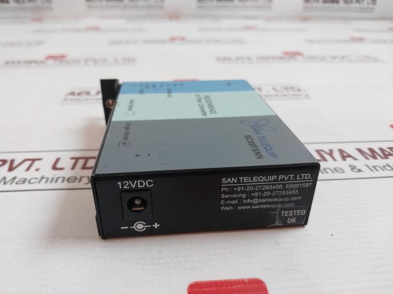 San Telequip Sc09Fsnn Rs232/485/422 To Fiber Converter 12V/1A 2W