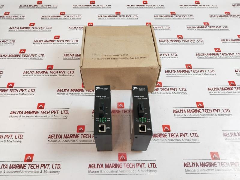 San Telequip Sc09fe Ethernet To Fiber Media Converter 10/100m Bps Ac230v