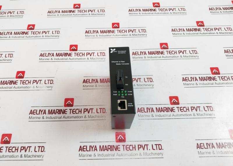 San Telequip Sc09fe Ethernet To Fiber Media Converter 10/100m Bps Ac230v