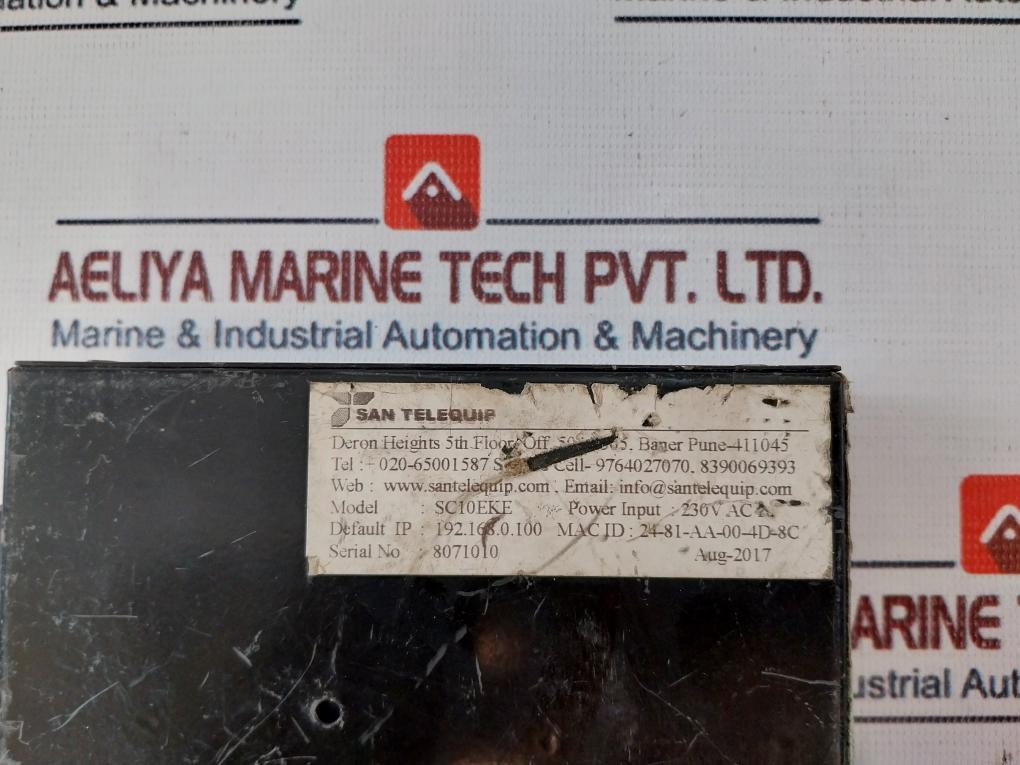 San Telequip Sc10Eke Serial To Ethernet Converter 230V Ac I