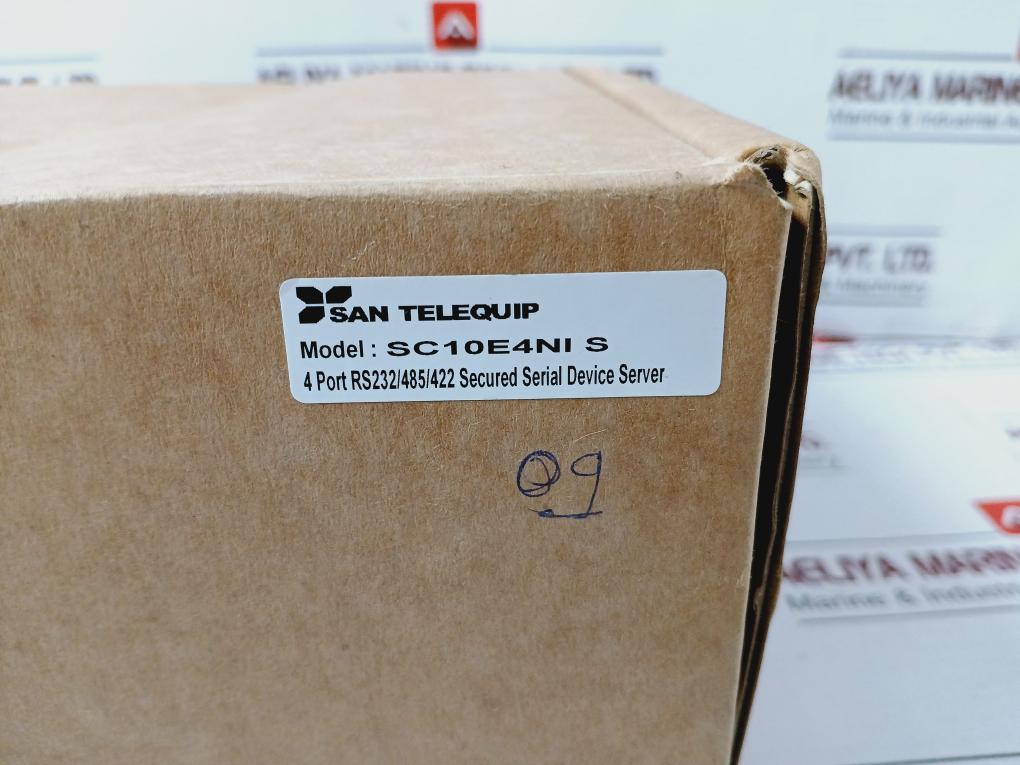 San Telequip Sc10e4ni S 4-port Rs232/485/422 Serial Device Server 12-48vdc